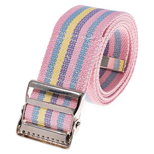 Image of COW&COW Transfer and Gait Belt 72inch with Metal Buckle - Transfer Walking and Standing Assist Aid for Caregiver Nurse Therapist 2 inches(Rainbow)