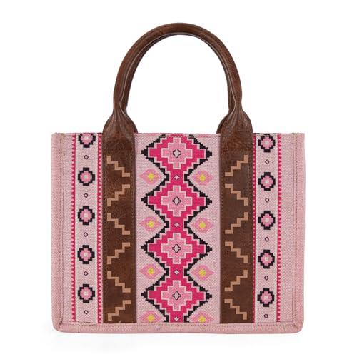 Image of Wrangler Aztec Tote Bag for Women Boho Shoulder Purses and Handbags