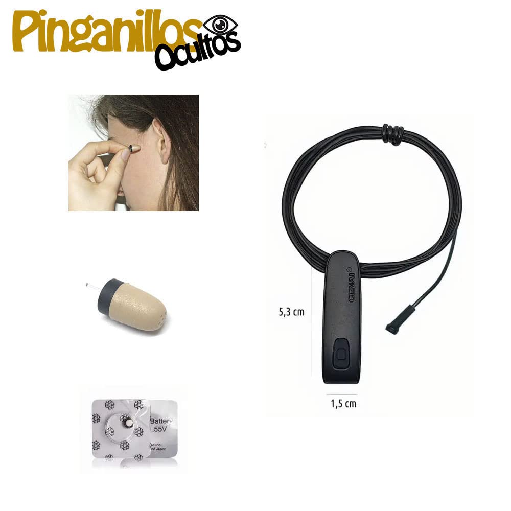 Auricular Invisible Supermini + Collar Bluetooth V10 con Micrófono