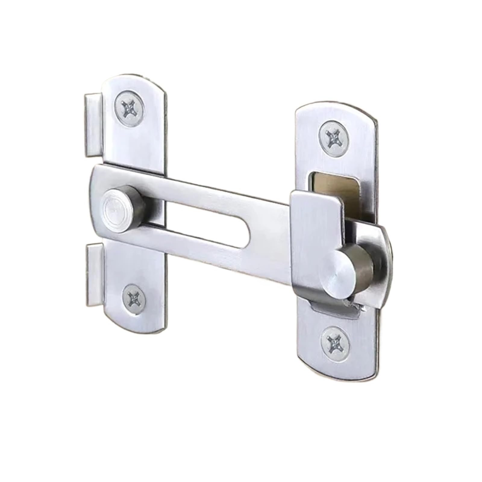 Wuyxto One Color 2Pcs Stainless Steel Door Latch, Buckle, Wardrobe, Barn, Window Hardware Lock Accessories For Interior