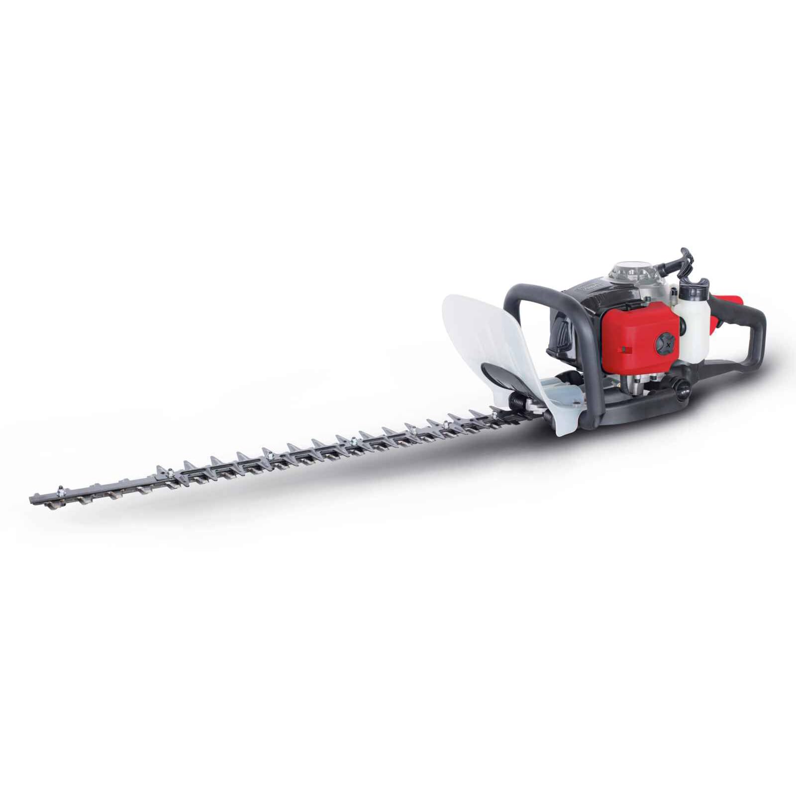 Scheppach HTH250/240P Petrol Hedge Trimmer, 700W 25.4cm³ 2-Stroke Engine, 600mm Blade, 27mm Cutting Capacity, Rotating Handle, Anti-Vibration