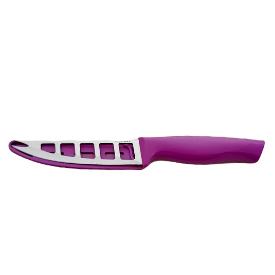 Tupperware Cheese Knife with Serrated Edge Purple Knife