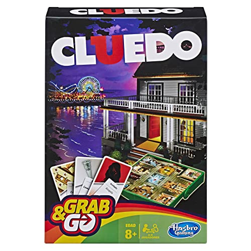 Hasbro Gaming Grab & Go, Cluedo, Juegos de Detectives, Formato