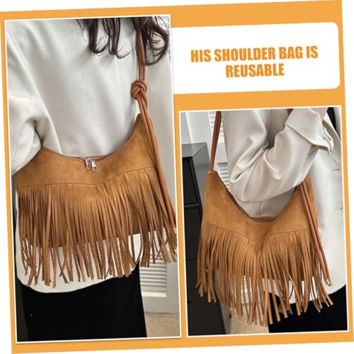 Sac décontracté à la mode avec franges en cuir
