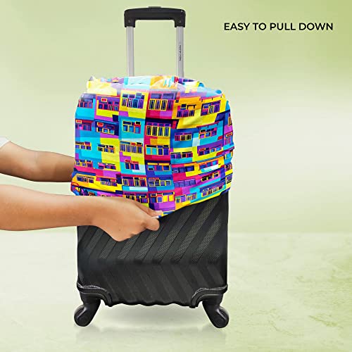 Image of Nasher Miles Polyester 75 (28 Inch) Large Protective Luggage Cover - Montane Design