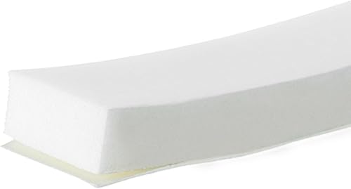 Miniatura 3 de Cinta de espuma 02758 de MD Building, de 14 pulgadas x 12 pulgadas x 17 pies Cinta de espuma de alta densidad, color blanco., 2758