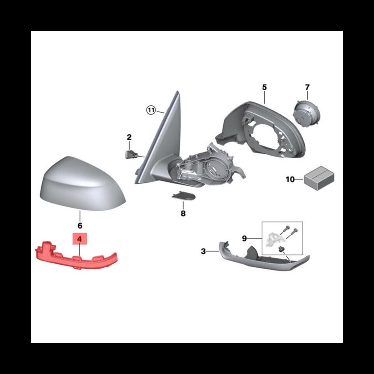 Dynamic Turn Signal Light Car Side Rearview Mirror Turn Signal  