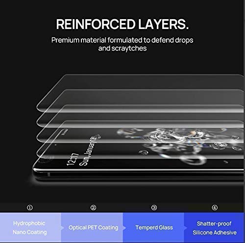 Image of Tempered Glass Screen Protector Compatible For Apple iPhone 7 PLUS (white) with Edge to Edge Coverage and with Easy Installation Kit