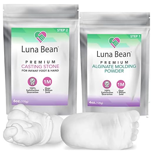 Single -Refill- for Luna Bean Infant Plaster Life Casting Kit (Step 1 & Step 2)
