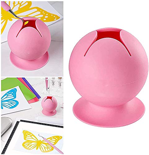 Vinyl Weeding Scrap Collector, Vinyl Silicone Suction Cup,Weeding Waste Collector,Vinyl Trash & Weeding Waste, Weeding Tool Kit -Pink