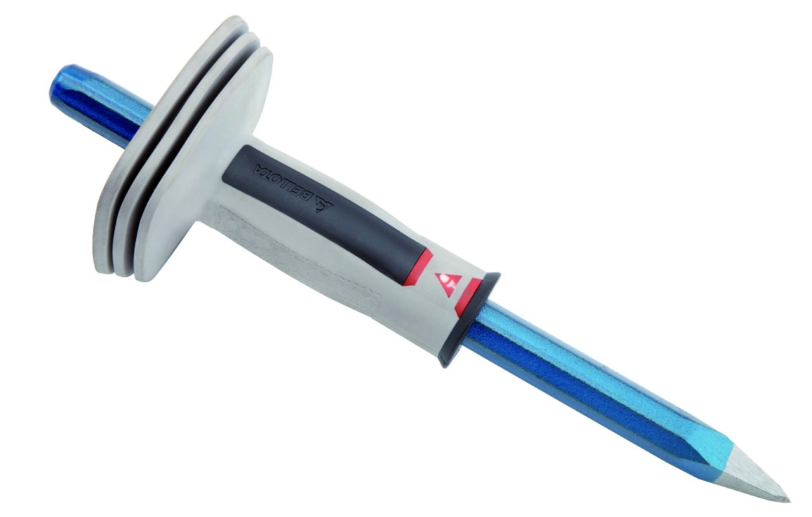 Bellota Standard 5821-18X300 Cp Pointer, Chrome Vanadium, Octagonal Body, 18X300 Mm, With Protector, 18X300 Mm