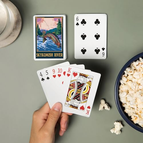 Baraja de Poker Fly Fishing Scene 52 cartas miniatura 2