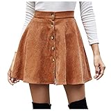✿ 【Retro und süßer Stil】 Mit Knopfverschluss ist der Rock retro und süß im Stil.