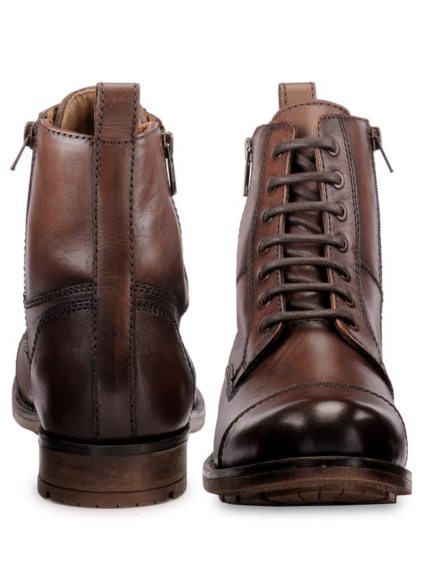 Image of TEAKWOOD LEATHERS Men Chelsea Mid Top Boots Perfect for Casual, Parties & Special Occasions Comfort, Durable Genuine Leather Boot Shoes | SH MJ 31 P