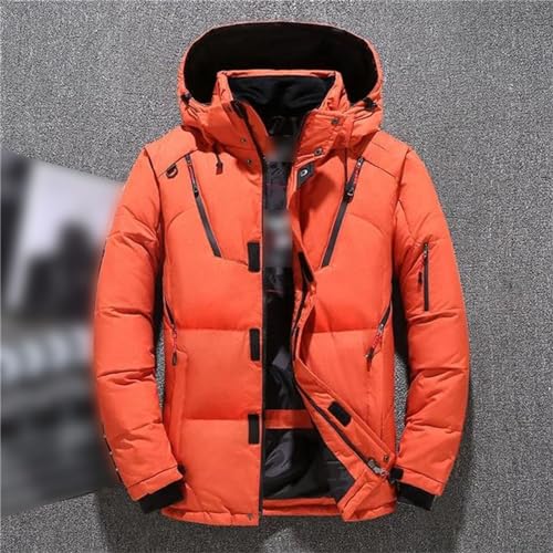Mens Duck Down Jacket Winter Warm Hooded Thick Puffer Jackets Casual Overcoat Outdoor Streetwear Male Parka Coat2