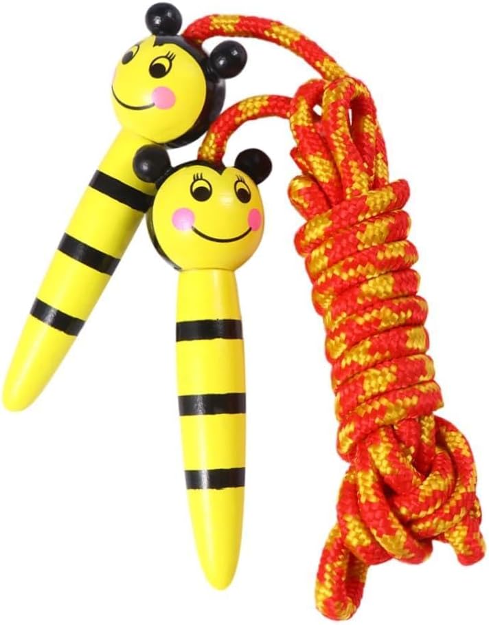 2Pcs Skipping Rope Educational Plaything for Durable Exercise Jump Rope with Cartoon Handle Design for Home and School Activities