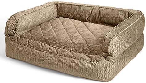 review Orvis ComfortFill-Eco Couch Dog Bed, Brown Tweed - Medium