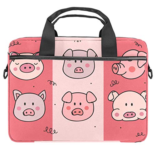 Sacoche PC portable 13-14 pouces motif cochons roses : fini les rayures et le transport difficile