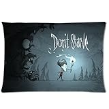 Don't Starve Funny Custom Pillowcase Pillow Sham Queen Size Pillow Cushion Case Cover Two Sides Printed 16x24 Inches