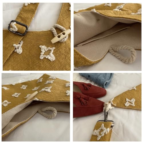 Slouchy Shoulder Bag Crochet Flower Fringe Vacation Slouchy Hobo Shoulder Bags for Women Boho Floral Crochet Tote Purse 20254