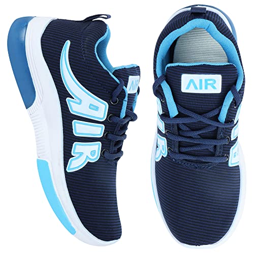 Aedee Boy's Running Shoes | Lace up, Lightweight, Casual Shoes for Sports, Ideal for Parks, Outdoor, Walking & All Day Casual Wear(ADE-SR01_Blue)