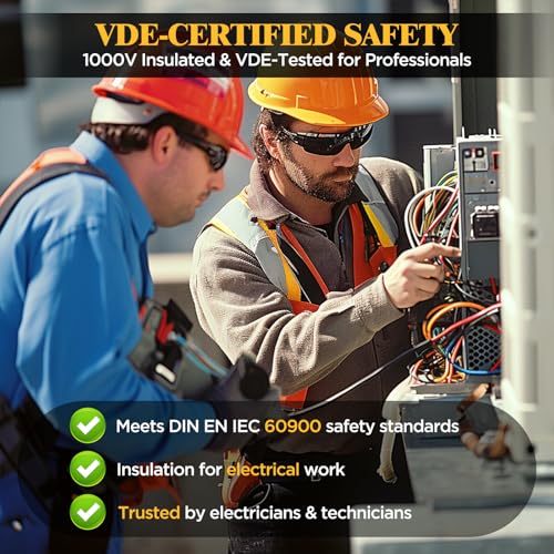 Sharp-tec Diagonal Cutters 160mm Chrome-Plated VDE-Certified, 1000V Insulated Pliers for Electricians, Insulated Handle DIN EN IEC 60900, 6-inch Professional Wire Cutters 5 Sharp-tec Diagonal Cutters 160mm Chrome-Plated VDE-Certified, 1000V Insulated Pliers for Electricians, Insulated Handle DIN EN IEC 60900, 6-inch Professional Wire Cutters - Image 5