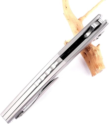 Miniatura 6 de folding knife, D2 steel blade and titanium alloy handle pocket knife, used for outdoor camping and hiking tools