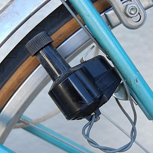 cyclingcolors 2 x Dynamo-Laufrolle aus Gummi, Durchmesser 18 – 28 mm, Kugellager, Reifenkappe für Reifen