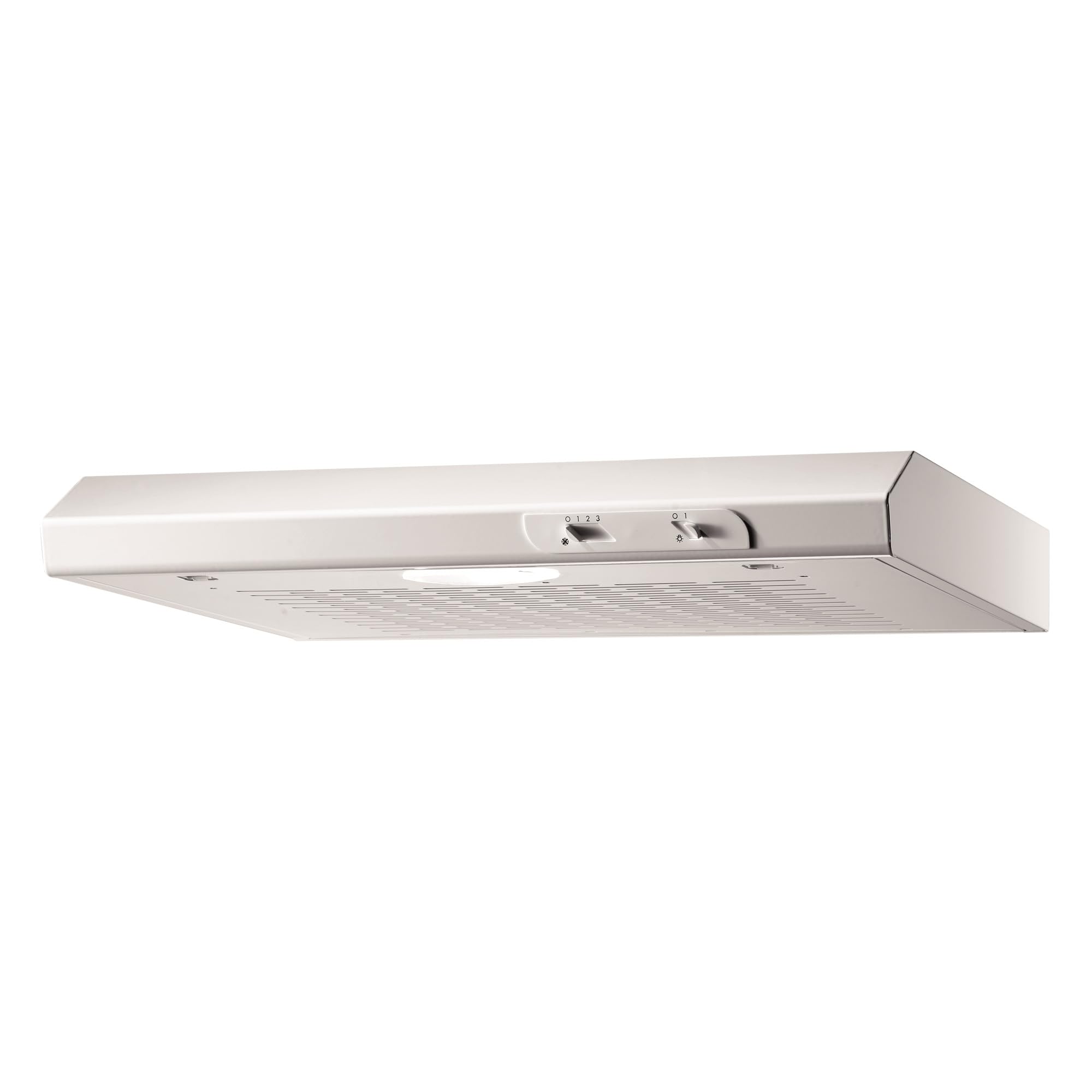 Respekta Dunstabzugshaube unterbau/Unterbau-Dunstabzugshaube 60 cm/Metallgehäuse in Weiß/Abluft - und Umluftfunktion / DH620WL / C / 52–68 dB