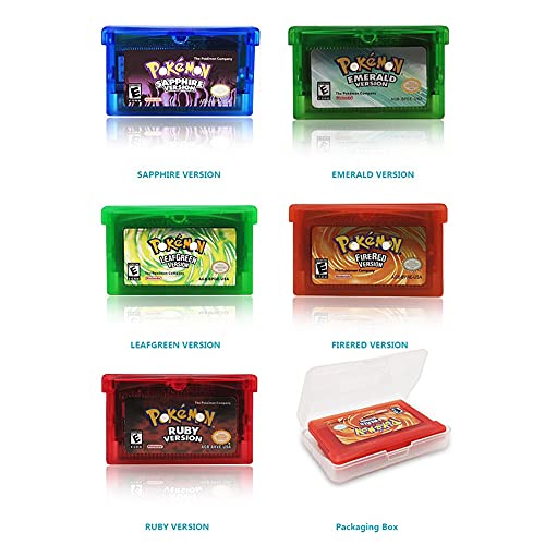 GBA Game Pocket Monster Game Cards Gameboy cartucho compatível com Pokemon Emerald Ruby Sapphire Fir