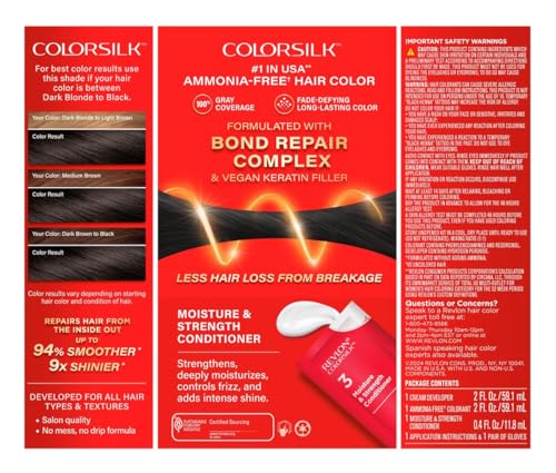 Revlon Colorsilk #11 Soft Black Pack de 3 miniatura 2