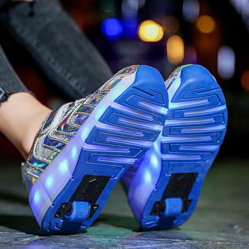 16 Modes Roller Skate Shoes with Wheels, Sneakers for Kids Boys Girls Birthday Thanksgiving Christmas Day3