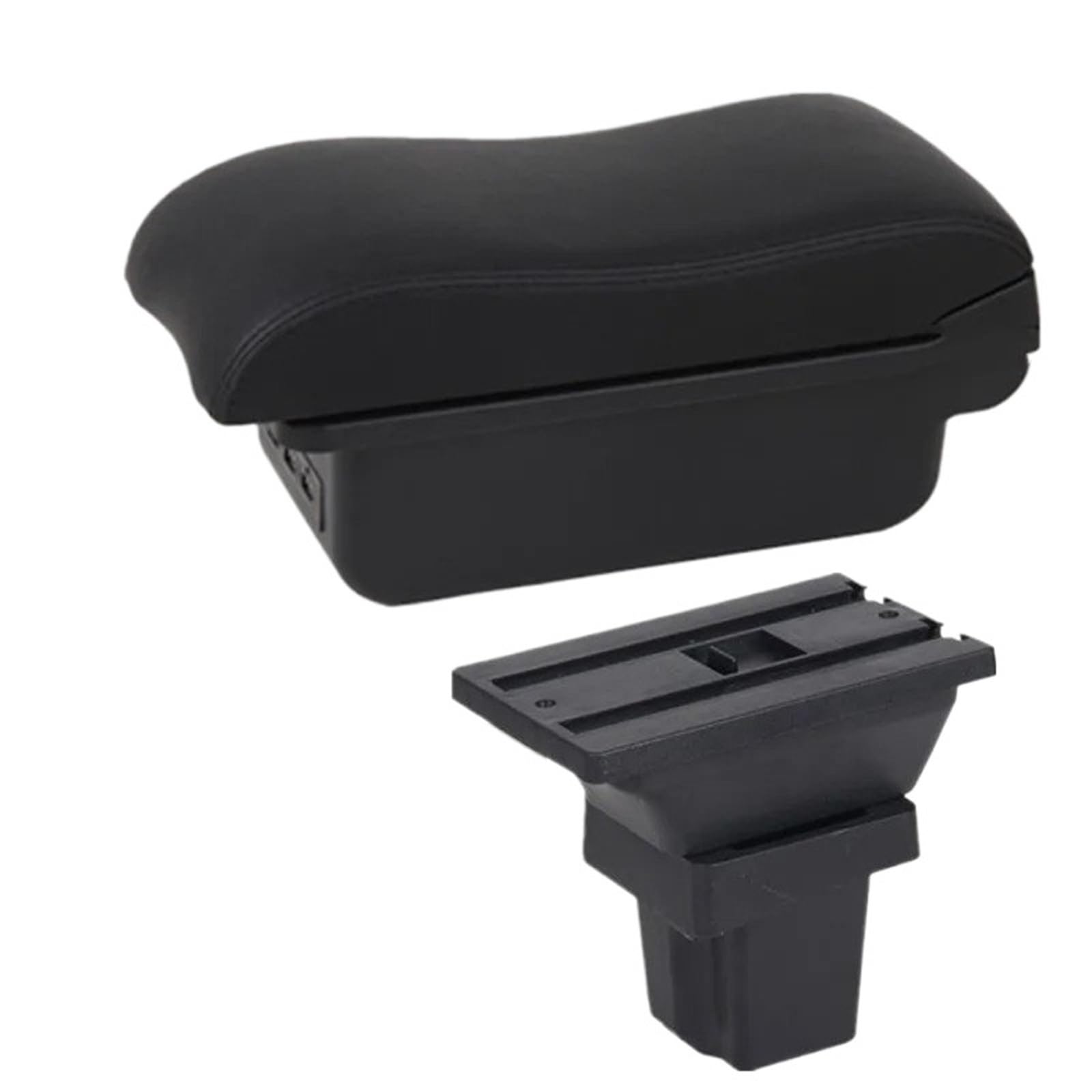 NOKRGQW Car Armrest Box For Chevrolet Tracker For Holden For Trax Car Armrest Storage Box Dedicated Retrofit Accessories(B black line 3USB)