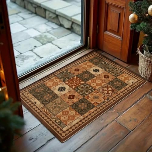 Image of Arviz Welcome Doormat for Home Entrance, Bathroom Door Mat, Anti Slip Water Soaking Floor Mat, Anti-Slip Absorbent Kitchen Accessories & Door Mat for Bathroom Balcony Door & Coffee Machine