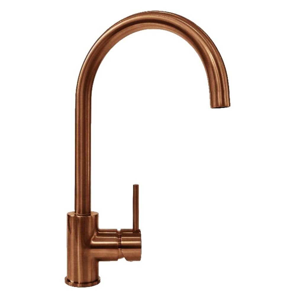 Astini Copper Echo Brushed Single Lever Kitchen Sink Mixer Tap
