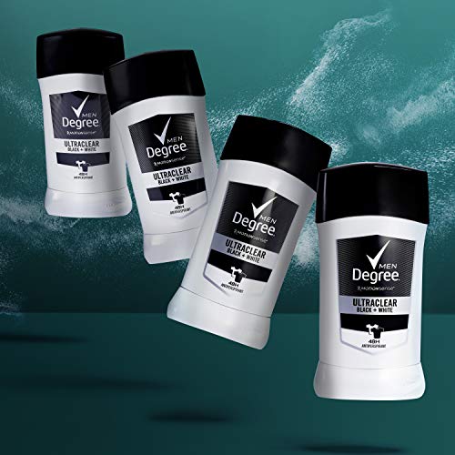 Degree Men UltraClear Antiperspirant Deodorant Black + White 72-Hour Sweat & Odor Protection Antiperspirant For Men With MotionSense Technology 2.7 Ounce (Pack of 4) - Image 6