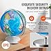 VEVOR Illuminated World with Stand, 13 in/330.2 mm, Educational Earth Globe with Stable Heavy Metal Base HD Printed Map and LED Night Lighting, 720° Spinning Globe for Kids Classroom Learning