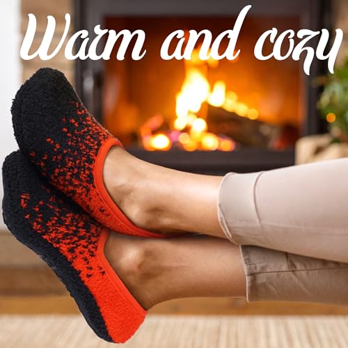 BambooMN Women's Soft Warm Cozy Fuzzy Slipper Socks, Indoor House Slippers, Sizes and Colors2