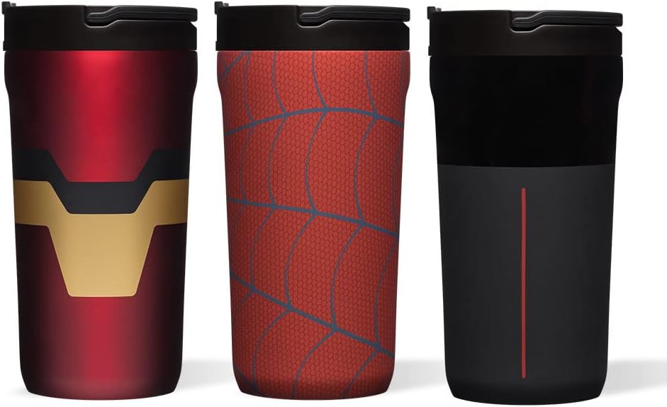 Corkcicle Kids Cups Insulated Water Bottle Bundle; Iron Man