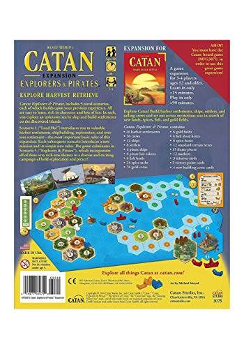 Catan CN3075 Explorers & Pirates Board Game Expansion - Set Sail On Epic Adventures! Strategy Game, Family Game For Kids And Adults, Ages 12+, 3-4 Players, 90 Minute Playtime, Made By Catan Studio thumb #3