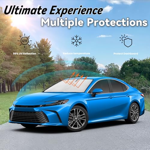 Image of Windshield Sun Shade for 2025 2026 Toyota Camry (LE /SE /XLE /XSE)