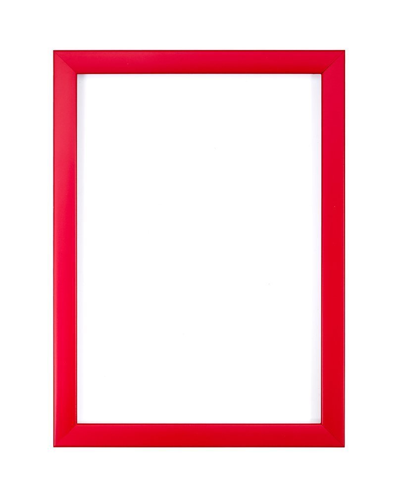 Rainbow Colour Range Picture/Photo/Poster INSTAGRAM SQUARE frame – With an MDF backing board - Ready to hang - With a High Clarity Styrene Shatterproof Perspex Sheet – Red 6" x 6"