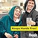 Ontel Huggle Hoodie, Ultra Plush Blanket, Charcoal Grey, One Size