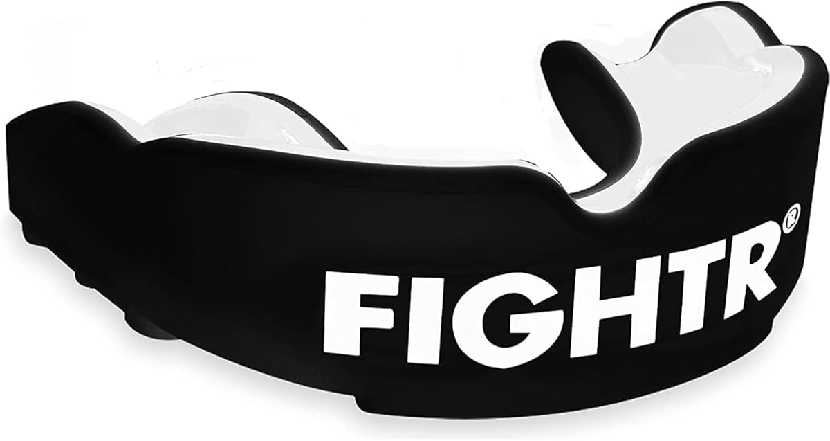 FIGHTR® Premium Mundschutz - ideale Atmung & leicht Anpassbar | Sport Zahnschutz für Boxen, MMA, Muay Thai, Hockey & Kampfsport | inkl. Hygiene Box