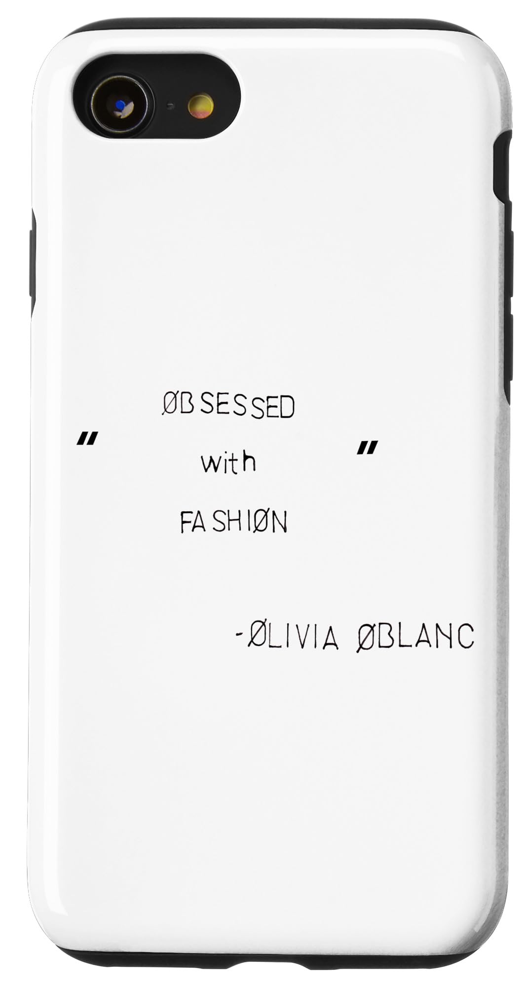 iPhone SE (2020) / 7 / 8 Making the Cut "Obsessed with Fashion" - Black Text Case