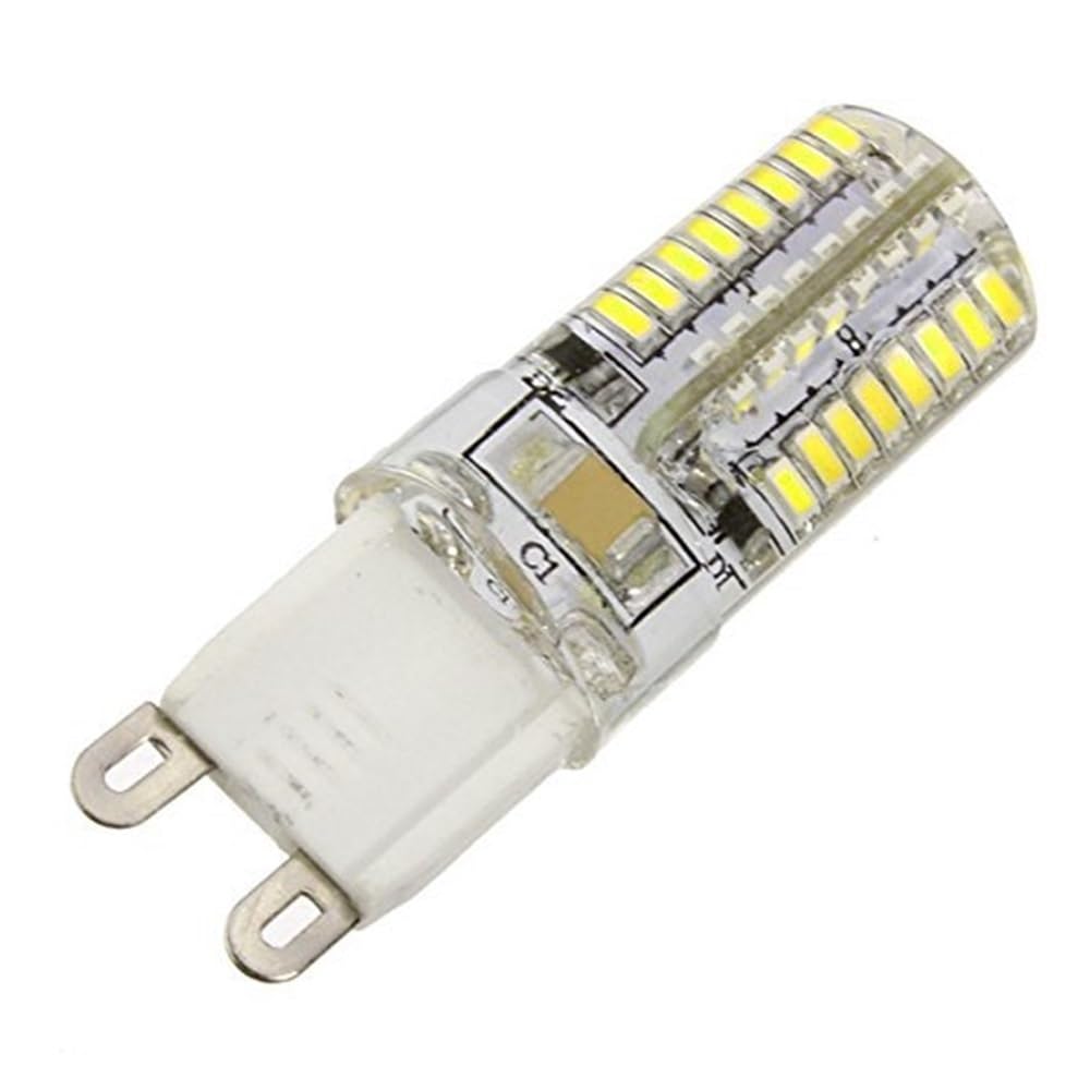 NXCVBNKZJ KJXP Lighting, Pack of 15, LED Corn Lights AC220-240V 3W G9 64-SMD3014 300-400Lm 360 Degree Corn Bulbs(Cold White)