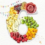 ZIJRXQ Charcuterie Cardboard Number Fillable Shaped Treat Decorative Box Anniversary Birthday Table Centerpiece (6&9 Style, 9inch)