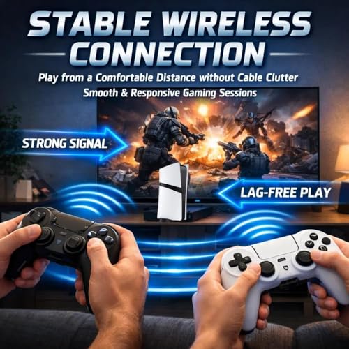 Image of Maizic Smarthome GS5 Pro 4K Wireless Retro Gaming Console | 30,000+ Built-in Games & 53 Emulators | Plug & Play HDMI System for TV, PC & Projector | 2 Wireless Controllers Includes