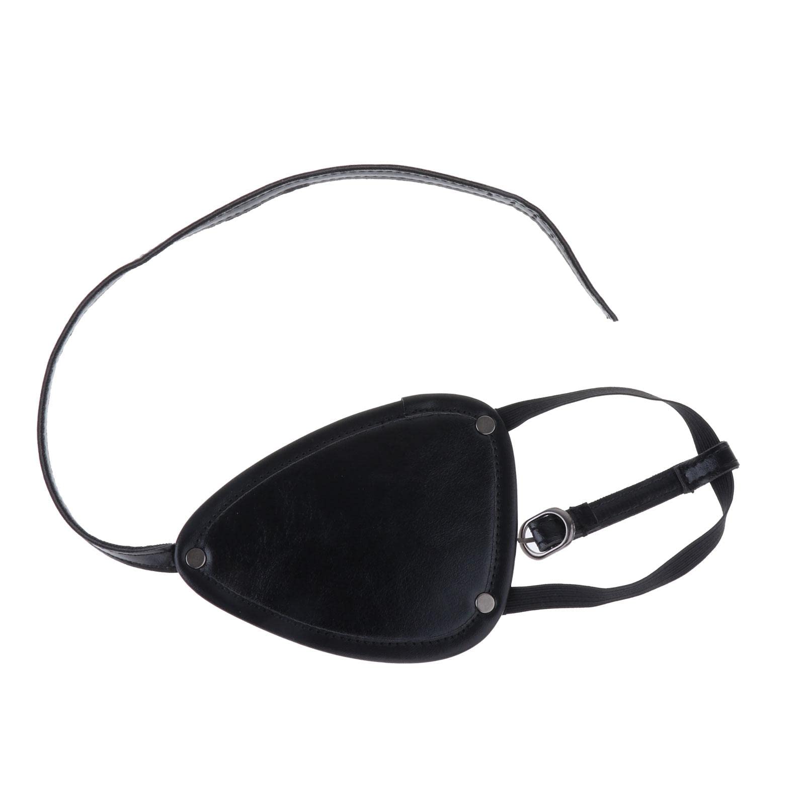 Benda per occhi da pirata, regolabile, creativa, per cosplay, travestimento, adulti, occhio sinistro, 13 cm x 10 cm
