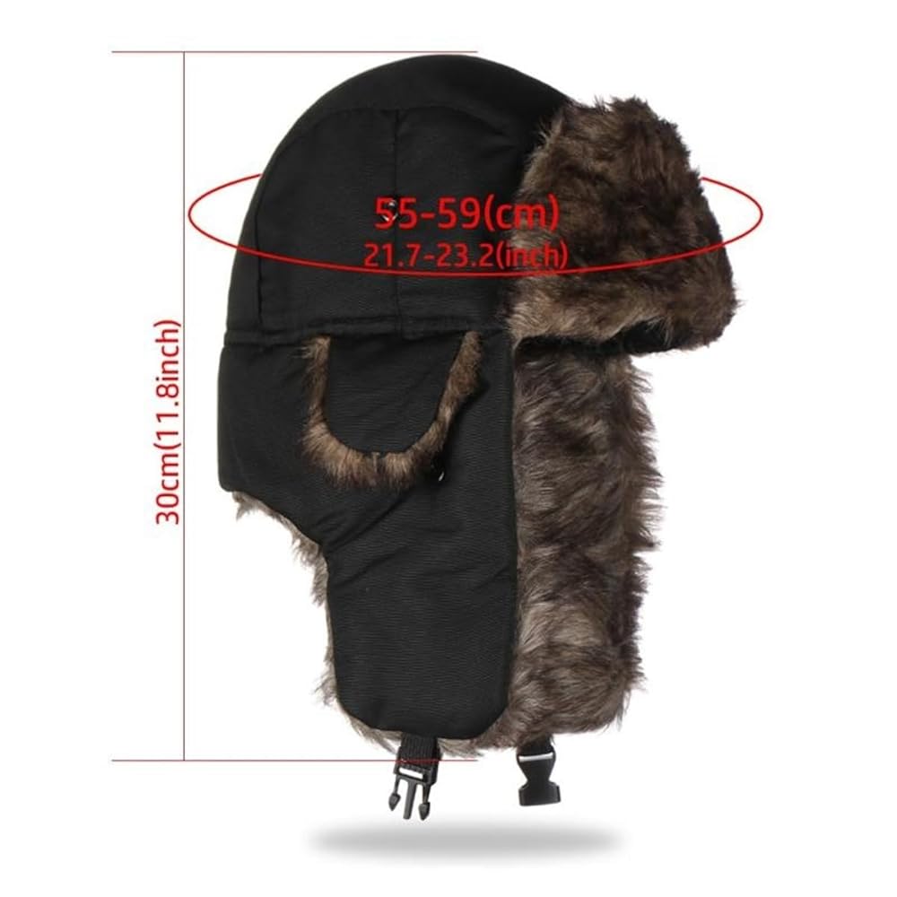 帽子 minga london ORION FURRY TRAPPER HAT Fluffy Trapper Hat - Cozy Beige Faux Fur for Winter Warmth